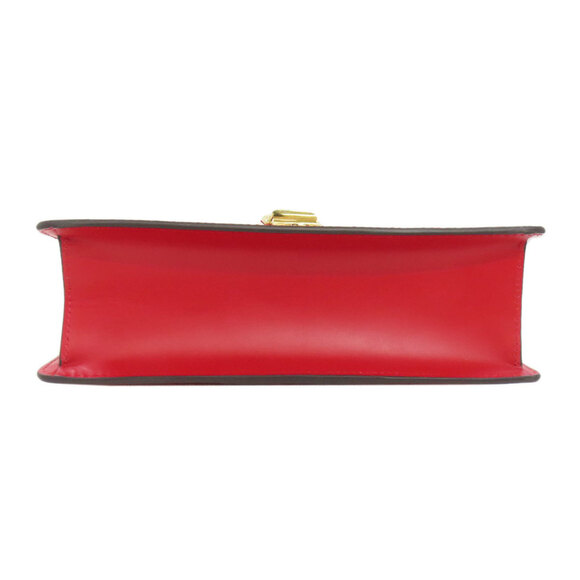 GUCCI Authentic Red Leather Sylvie Shoulder Bag - Picture 4 of 11